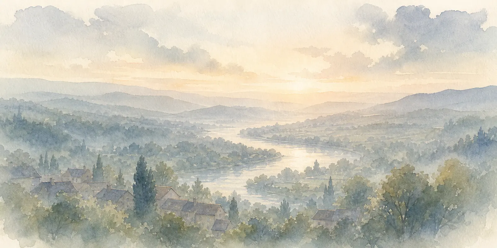 Mexico City watercolor city weather illustration